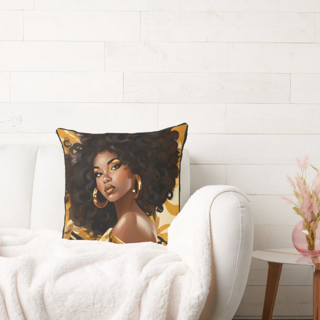 Sassy and Soulful: Diva Inspired Throw Pillow (Couch)