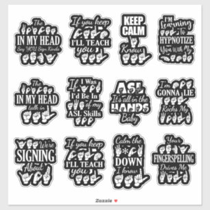 Sassy ASL Stickers - ASL Vibes