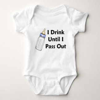 Sassy Baby Boy Bottle I Drink Until I Pass Out Baby Bodysuit