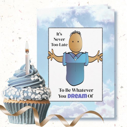 Sassy Birthday Joke African American Male Cartoon 