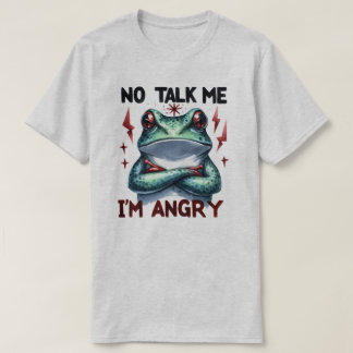 Sassy Bold I'm Angry Frog Graphic Quote T-Shirt