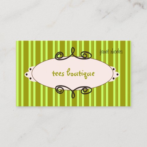 Sassy boutique, business cards