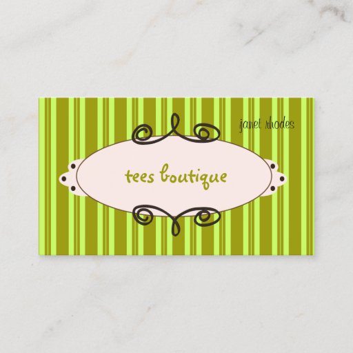 Customizable Sassy boutique, business cards