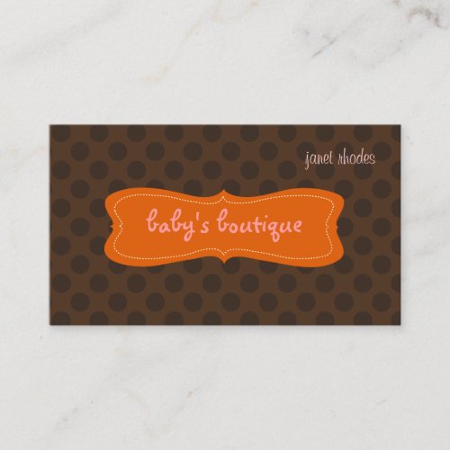 Sassy boutique, business cards