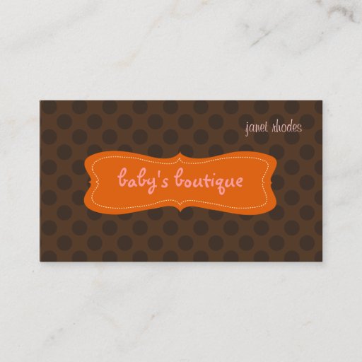 Customizable Sassy boutique, business cards