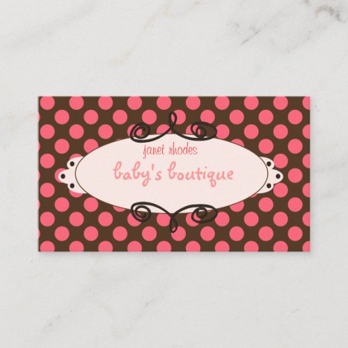Sassy boutique, business cards