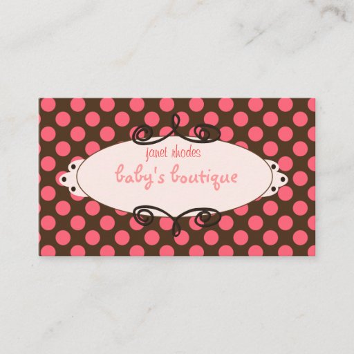 Customizable Sassy boutique, business cards