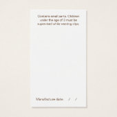 Sassy Bow Blue & Teal Bow Cards (Back)