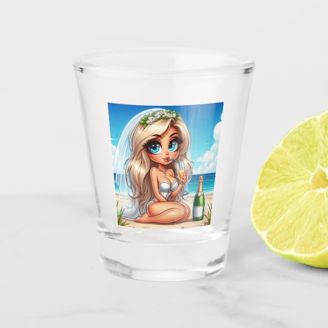 Sassy Bride Shot Glass (Front)