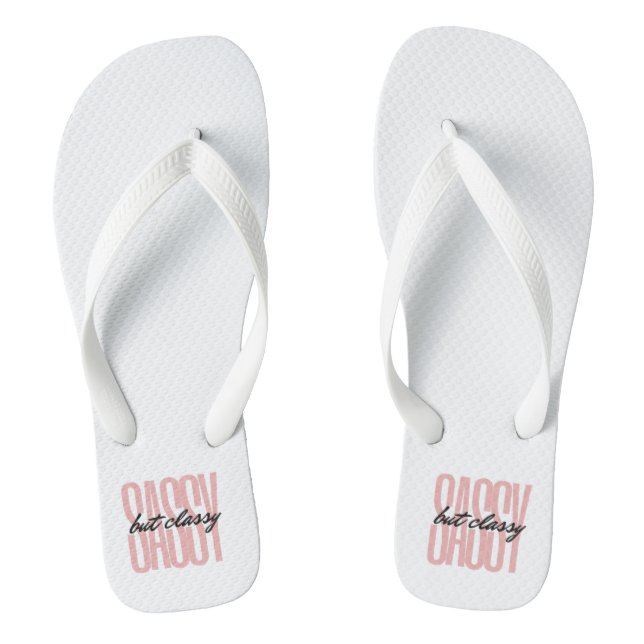 Sassy But Classy Pair of Flip Flops (Footbed)