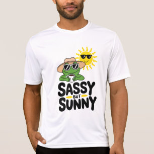 Sassy but Sunny Frog Design – Funny Summer Coffee T-Shirt