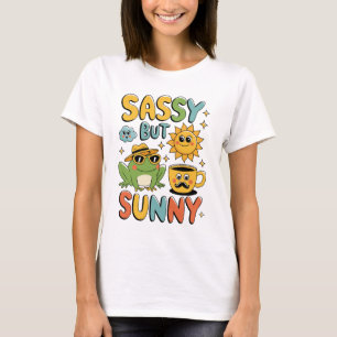 Sassy But Sunny – Funny Frog Summer T-Shirt