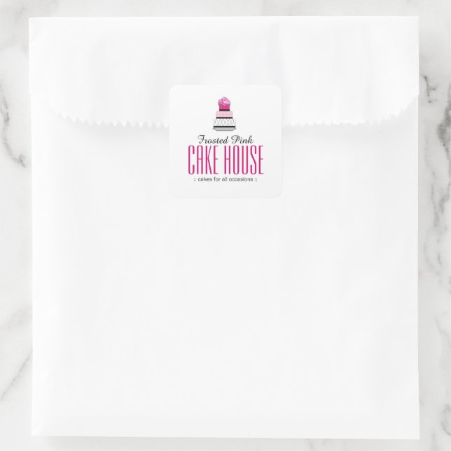Sassy Cake Designer - Packaging Stickers (Bag)
