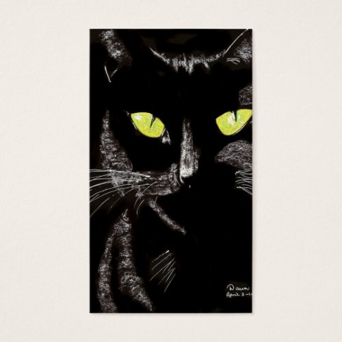 sassy cat business cards