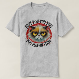 Sassy Cat Graphic Tee - Fluff Your Fluffin Fluff