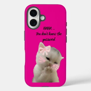Sassy Cat  Pink Phone Case