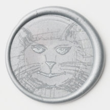 Sassy Cat Wax Seal Sticker
