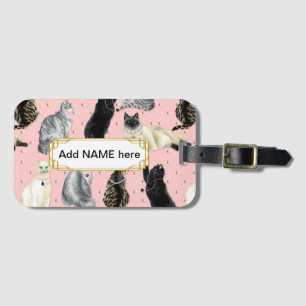 SASSY CATS LUGGAGE TAG