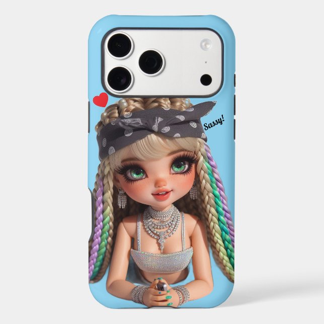 Sassy CHIBI DOLL iPhone Case (Back)