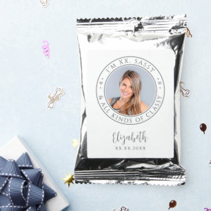Sassy & Classy Personalized Photo Birthday Party Coffee Drink Mix