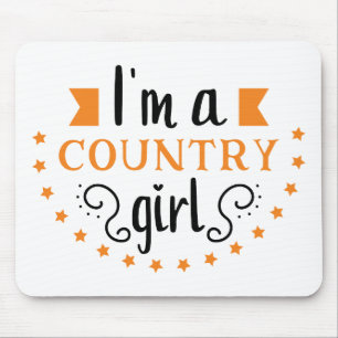 Sassy Cowgirl Princess Country Horse Line Dancing Mouse Pad