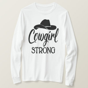 Sassy Cowgirl Strong Cowboy Hat Line Dancing Rodeo T-Shirt