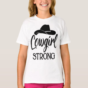 Sassy Cowgirl Strong Cowboy Hat Line Dancing Rodeo T-Shirt