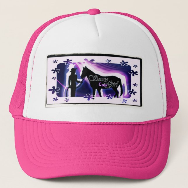 Sassy Cowgirl Trucker Hat (Front)