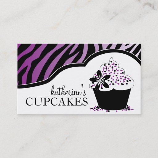 Customizable Sassy Cupcake Business Cards