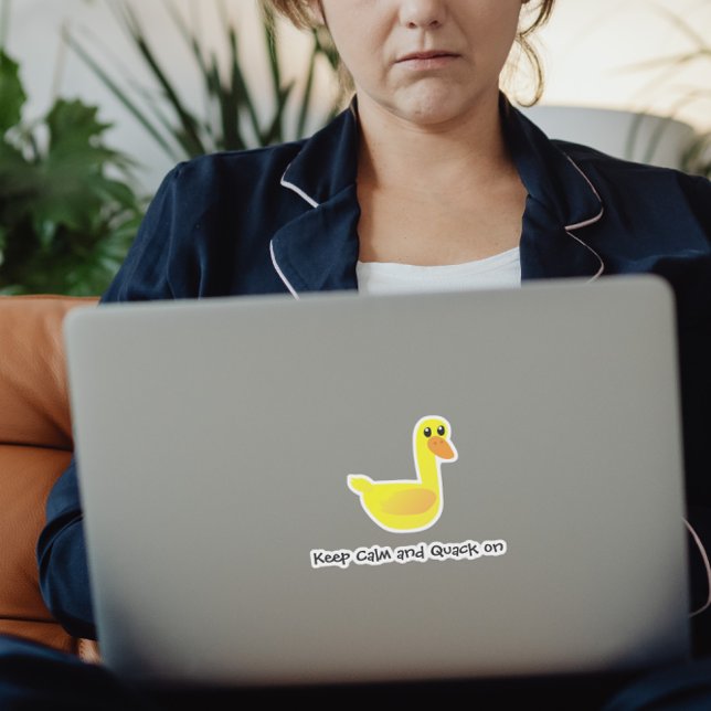 Sassy Cute Sarcastic Duck Humor Sticker (Creator Uploaded)