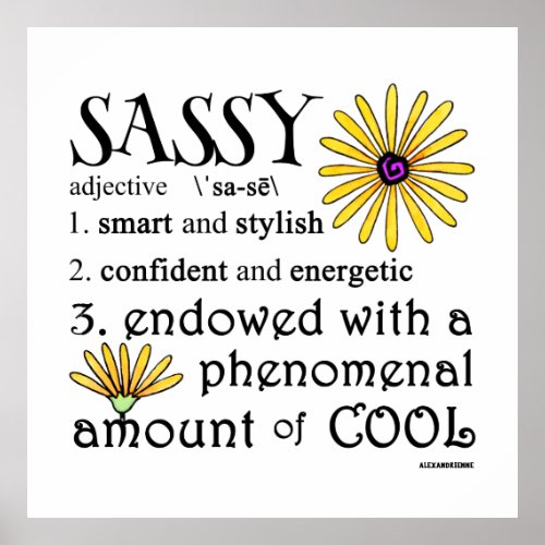 Sassy Defined Poster