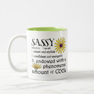 Sassy Defined Two-Tone Coffee Mug
