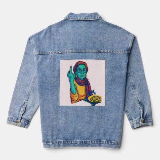 Sassy Denim Jacket-Louise says it without saying i Denim Jacket