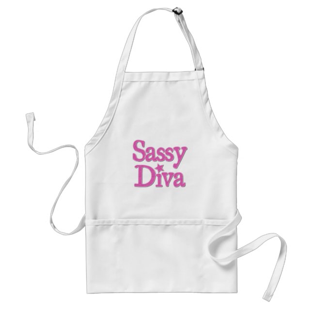 Sassy Diva Adult Apron (Front)