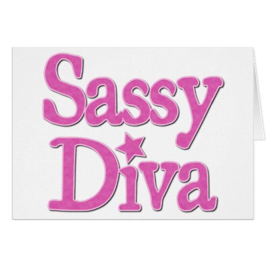 Sassy Diva Cards (Front Horizontal)