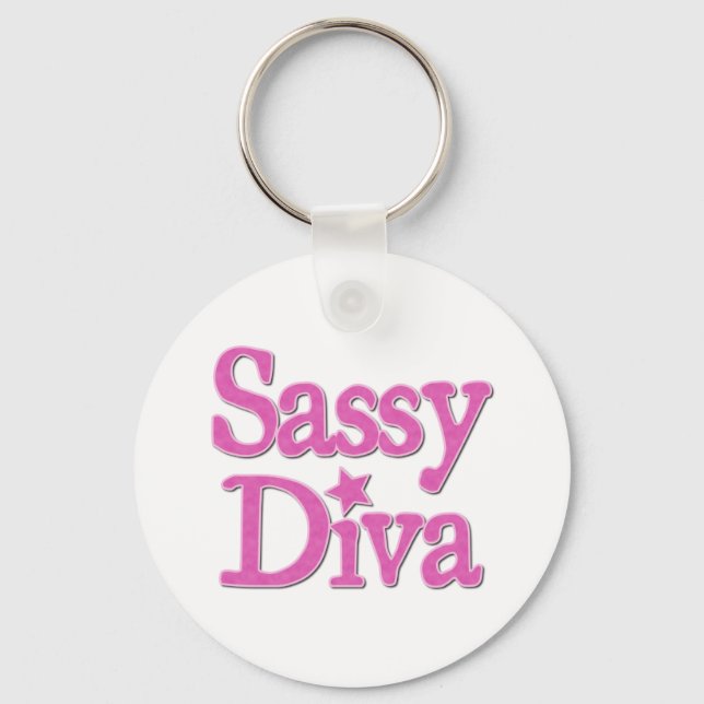 Sassy Diva Keychain (Front)