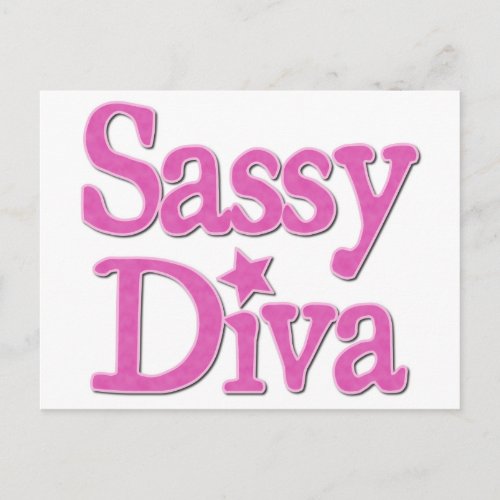 Sassy Diva Postcard
