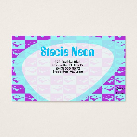 Sassy Eighties Checks Fun Art Design Vibes (Front)