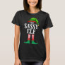 Sassy Elf Matching Family Christmas Pajama T-Shirt