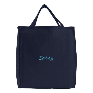 Sassy Embroidered Tote