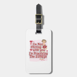Sassy Evil Eye 50s Housewife Luggage Tag
