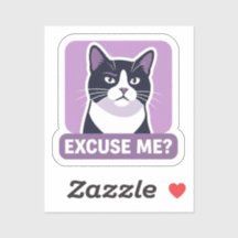Sassy 'Excuse Me?' Tuxedo Cat 