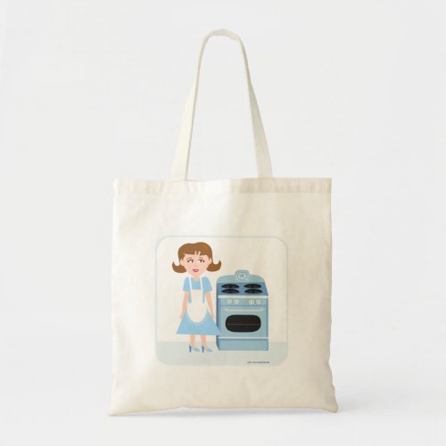 Sassy Fifties Housewife Art Cartoon Style Design Tote Bag