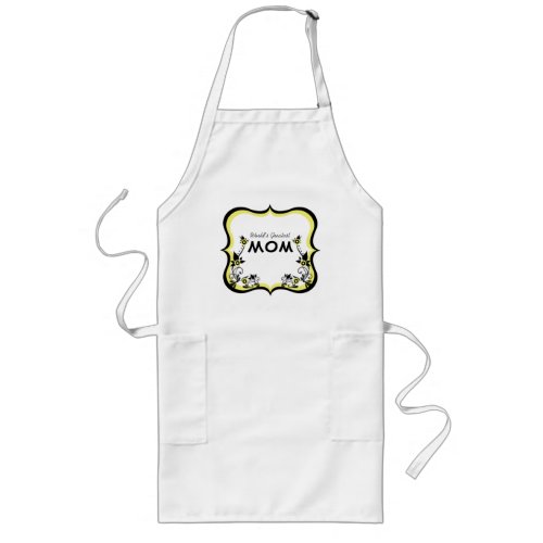 Sassy Floral Worlds Greatest Mom Apron