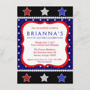 Sassy Fourth of July Invite