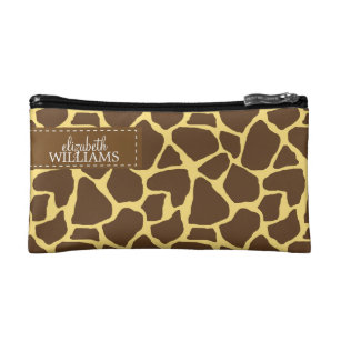 Sassy Giraffe Pattern Makeup Bag