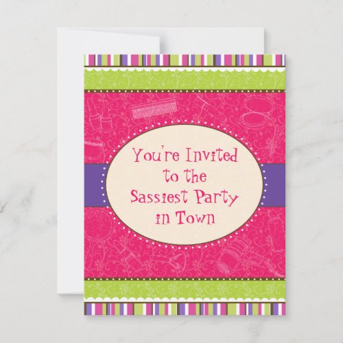 Sassy Girl Birthday Party Invitation