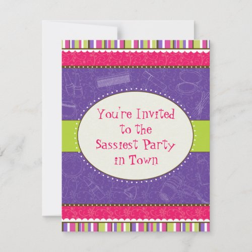 Sassy Girl Birthday Party Invitation