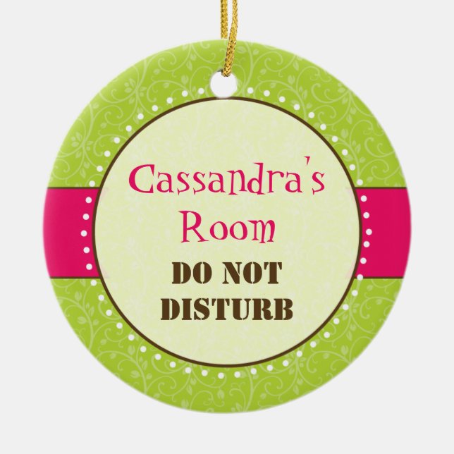 Sassy Girl Room Sign Ornament (Front)
