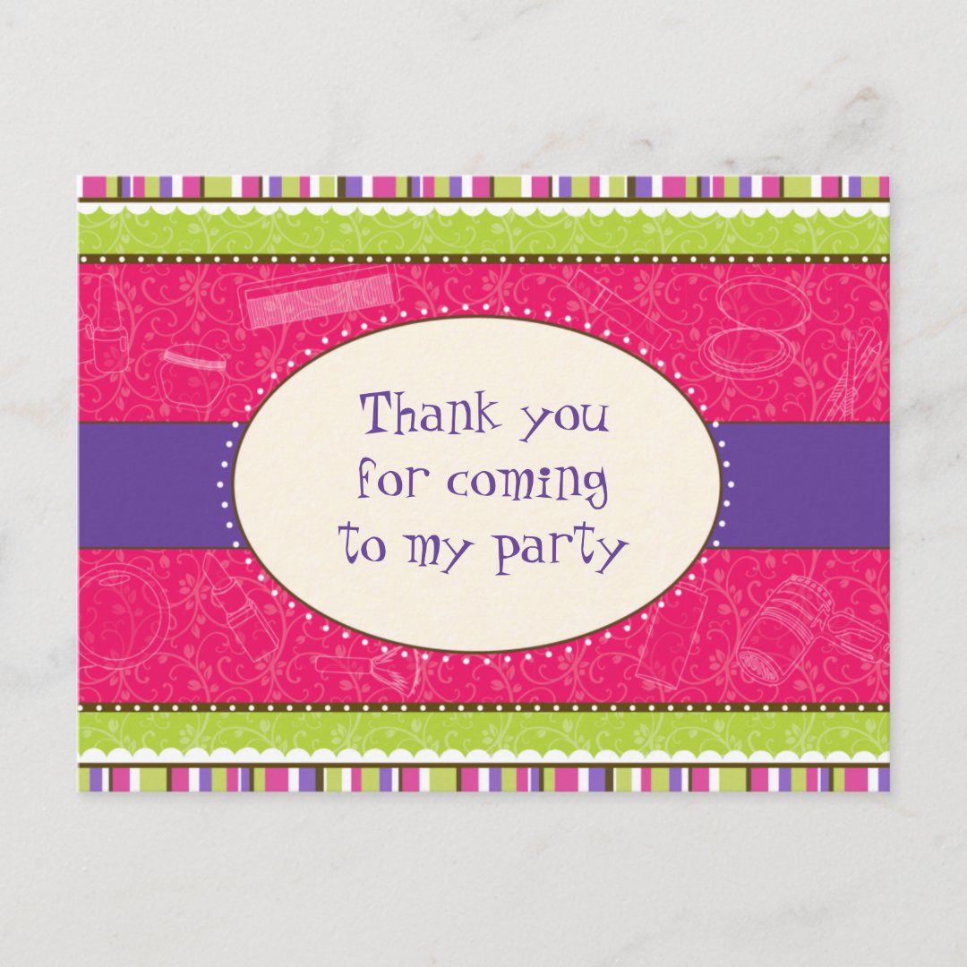 Sassy Girl Thank You Postcard | Zazzle